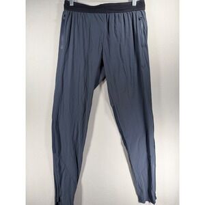 Novel Womens Athletic Training Jogger Pants Gray Size M Ankle Zip Mesh Panels